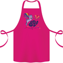 Cat Gay AF LGBT Gay Pride Cotton Apron 100% Organic Pink