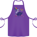 Cat Gay AF LGBT Gay Pride Cotton Apron 100% Organic Purple