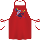Cat Gay AF LGBT Gay Pride Cotton Apron 100% Organic Red