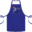 Cat Gay AF LGBT Gay Pride Cotton Apron 100% Organic Royal Blue