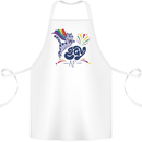 Cat Gay AF LGBT Gay Pride Cotton Apron 100% Organic White