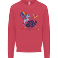 Cat Gay AF LGBT Gay Pride Kids Sweatshirt Jumper Heliconia