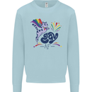 Cat Gay AF LGBT Gay Pride Kids Sweatshirt Jumper Light Blue