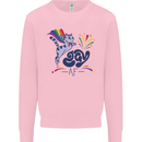 Cat Gay AF LGBT Gay Pride Kids Sweatshirt Jumper Light Pink