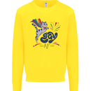 Cat Gay AF LGBT Gay Pride Kids Sweatshirt Jumper Yellow