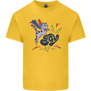 Cat Gay AF LGBT Gay Pride Kids T-Shirt Childrens Yellow