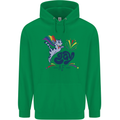 Cat Gay AF LGBT Gay Pride Mens 80% Cotton Hoodie Irish Green