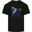 Cat Gay AF LGBT Gay Pride Mens Cotton T-Shirt Tee Top Black