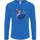 Cat Gay AF LGBT Gay Pride Mens Long Sleeve T-Shirt Royal Blue