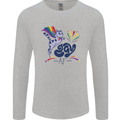 Cat Gay AF LGBT Gay Pride Mens Long Sleeve T-Shirt Sports Grey
