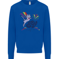 Cat Gay AF LGBT Gay Pride Mens Sweatshirt Jumper Royal Blue