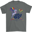 Cat Gay AF LGBT Gay Pride Mens T-Shirt 100% Cotton Charcoal