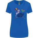 Cat Gay AF LGBT Gay Pride Womens Wider Cut T-Shirt Royal Blue