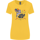 Cat Gay AF LGBT Gay Pride Womens Wider Cut T-Shirt Yellow