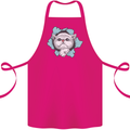 Cat Hole Cotton Apron 100% Organic Pink
