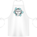 Cat Hole Cotton Apron 100% Organic White