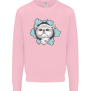 Cat Hole Kids Sweatshirt Jumper Light Pink