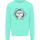 Cat Hole Kids Sweatshirt Jumper Peppermint