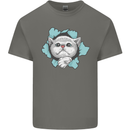 Cat Hole Kids T-Shirt Childrens Charcoal