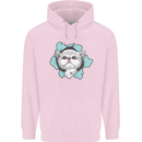 Cat Hole Mens 80% Cotton Hoodie Light Pink