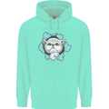 Cat Hole Mens 80% Cotton Hoodie Peppermint