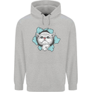 Cat Hole Mens 80% Cotton Hoodie Sports Grey