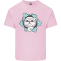 Cat Hole Mens Cotton T-Shirt Tee Top Light Pink