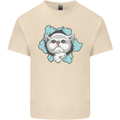 Cat Hole Mens Cotton T-Shirt Tee Top Natural