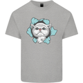 Cat Hole Mens Cotton T-Shirt Tee Top Sports Grey