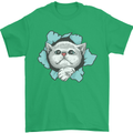 Cat Hole Mens T-Shirt 100% Cotton Irish Green