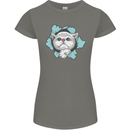 Cat Hole Womens Petite Cut T-Shirt Charcoal
