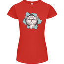 Cat Hole Womens Petite Cut T-Shirt Red