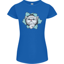 Cat Hole Womens Petite Cut T-Shirt Royal Blue