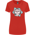 Cat Hole Womens Wider Cut T-Shirt Red