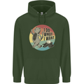 Cat I Do What I Want Funny Coffee Childrens Kids Hoodie Forest Green