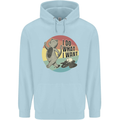 Cat I Do What I Want Funny Coffee Childrens Kids Hoodie Light Blue