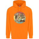 Cat I Do What I Want Funny Coffee Childrens Kids Hoodie Orange