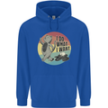 Cat I Do What I Want Funny Coffee Childrens Kids Hoodie Royal Blue