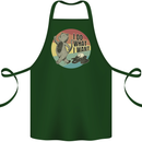Cat I Do What I Want Funny Coffee Cotton Apron 100% Organic Forest Green