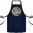 Cat I Do What I Want Funny Coffee Cotton Apron 100% Organic Navy Blue