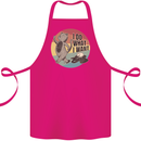 Cat I Do What I Want Funny Coffee Cotton Apron 100% Organic Pink