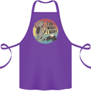 Cat I Do What I Want Funny Coffee Cotton Apron 100% Organic Purple