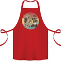Cat I Do What I Want Funny Coffee Cotton Apron 100% Organic Red