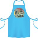 Cat I Do What I Want Funny Coffee Cotton Apron 100% Organic Turquoise