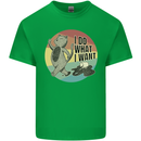 Cat I Do What I Want Funny Coffee Kids T-Shirt Childrens Irish Green