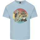 Cat I Do What I Want Funny Coffee Kids T-Shirt Childrens Light Blue