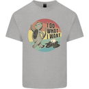 Cat I Do What I Want Funny Coffee Kids T-Shirt Childrens Sports Grey