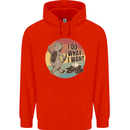 Cat I Do What I Want Funny Coffee Mens 80% Cotton Hoodie Bright Red