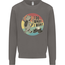 Cat I Do What I Want Funny Coffee Mens Sweatshirt Jumper Charcoal