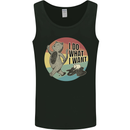 Cat I Do What I Want Funny Coffee Mens Vest Tank Top Black